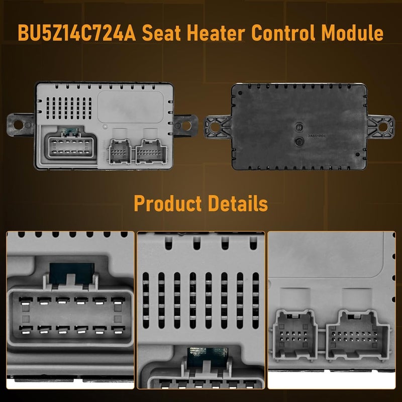 OWNWEEDA BU5Z14C724A Seat Heat Control Module Fits for Ford F150 F250 F350 F450 F550 SuperDuty Edge Explorer Flex Fusion Taurus, for Lincoln MKS MKT MKZ Heated Cooled Seat Module w/Pigtail Kit 601-704 - Image 5